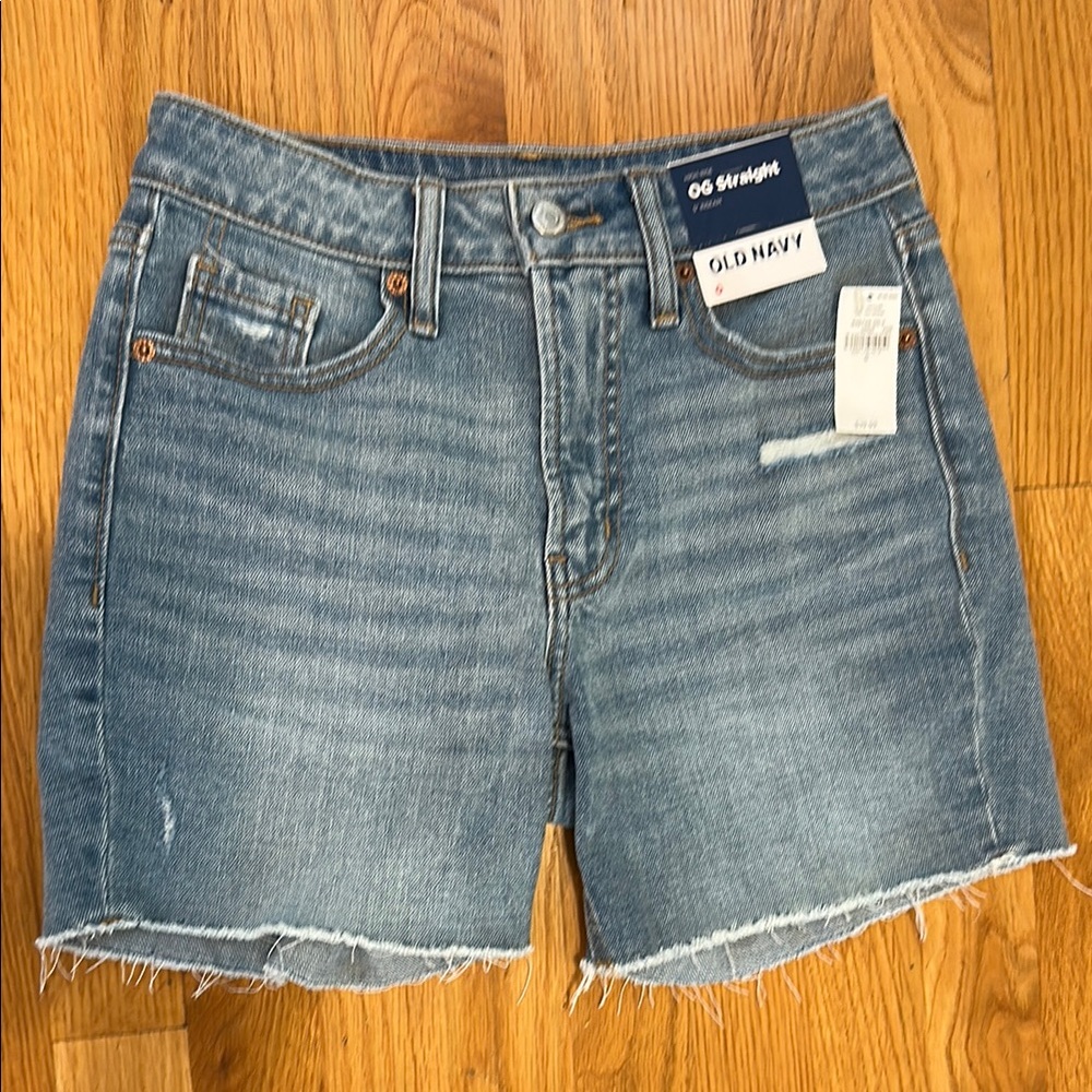 Old Navy High-Waisted OG Jean Cut-Off Shorts -- 5-inch inseam